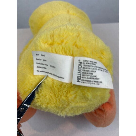 Kellytoy Easter Spring Brown Teddy Bear Plush Wearing Duck Chick Costume - Picture 10 of 11